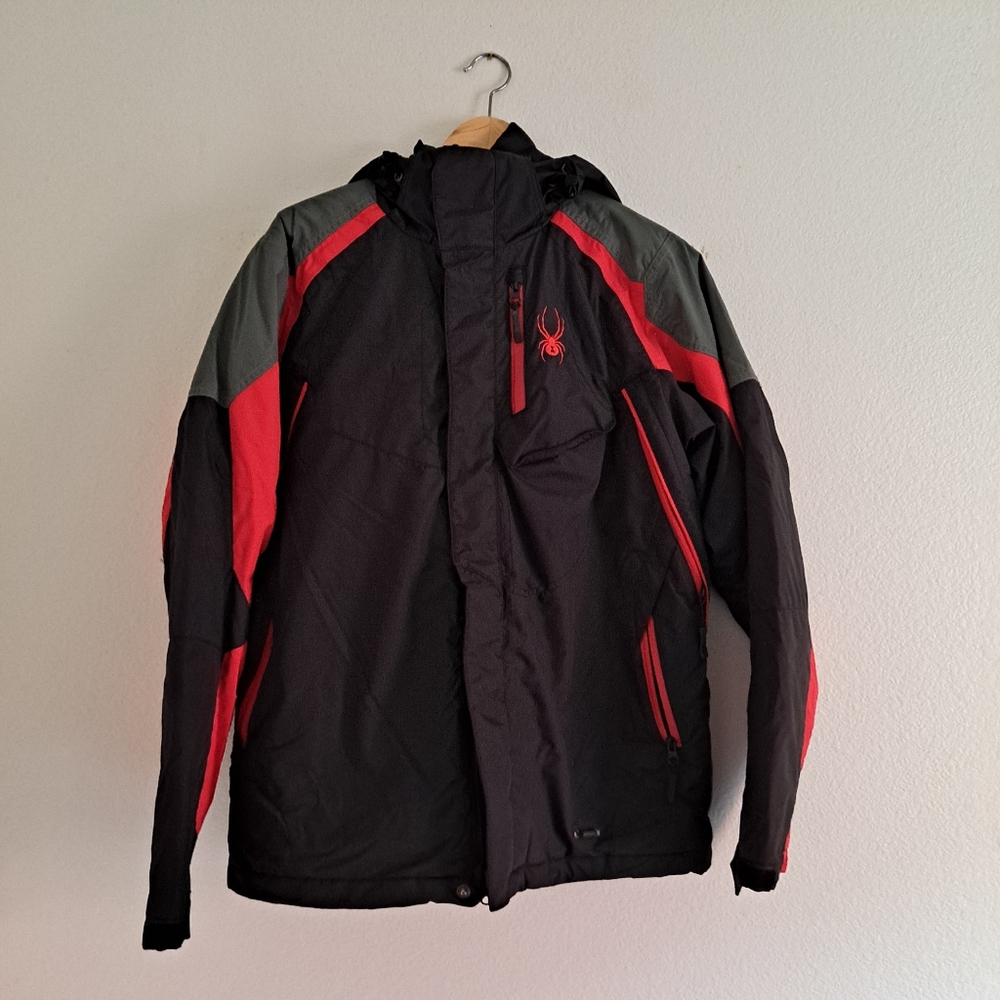 Black and Red Spyder Ski Jacket